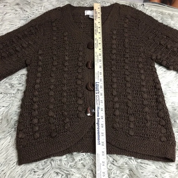 Vintage Lisa International button down Cardigan Sweater - Picture 7 of 9